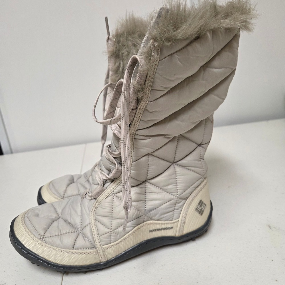 Columbia Minx Mid II Omni-Heat Waterproof Winter Boots Shale Gray YL5164-920 6.5